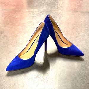 Steve Madden Royal Blue Suede Pumps